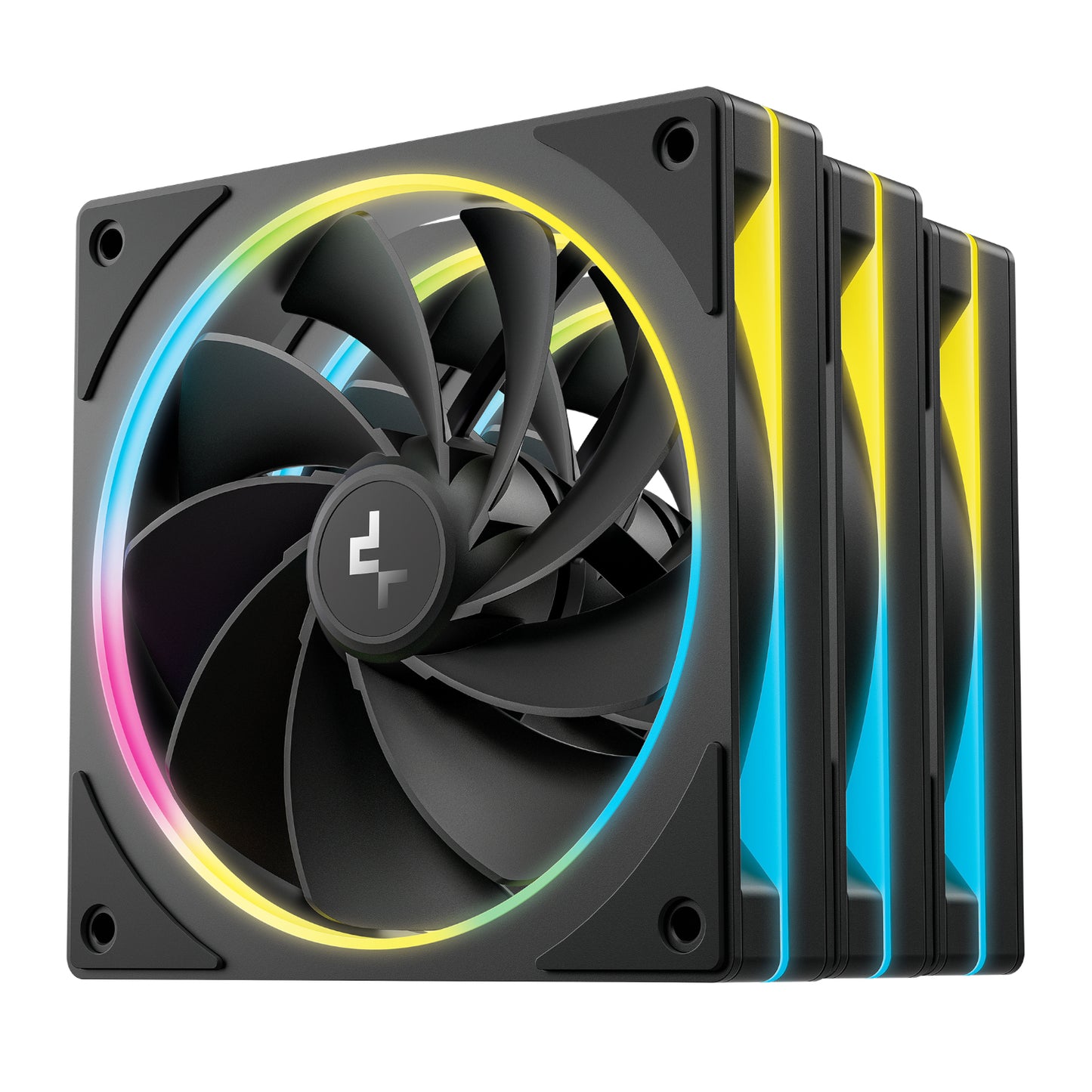 DeepCool FL12R SE 3-in-1 ARGB 120mm PWM 3 Fan Pack – Black