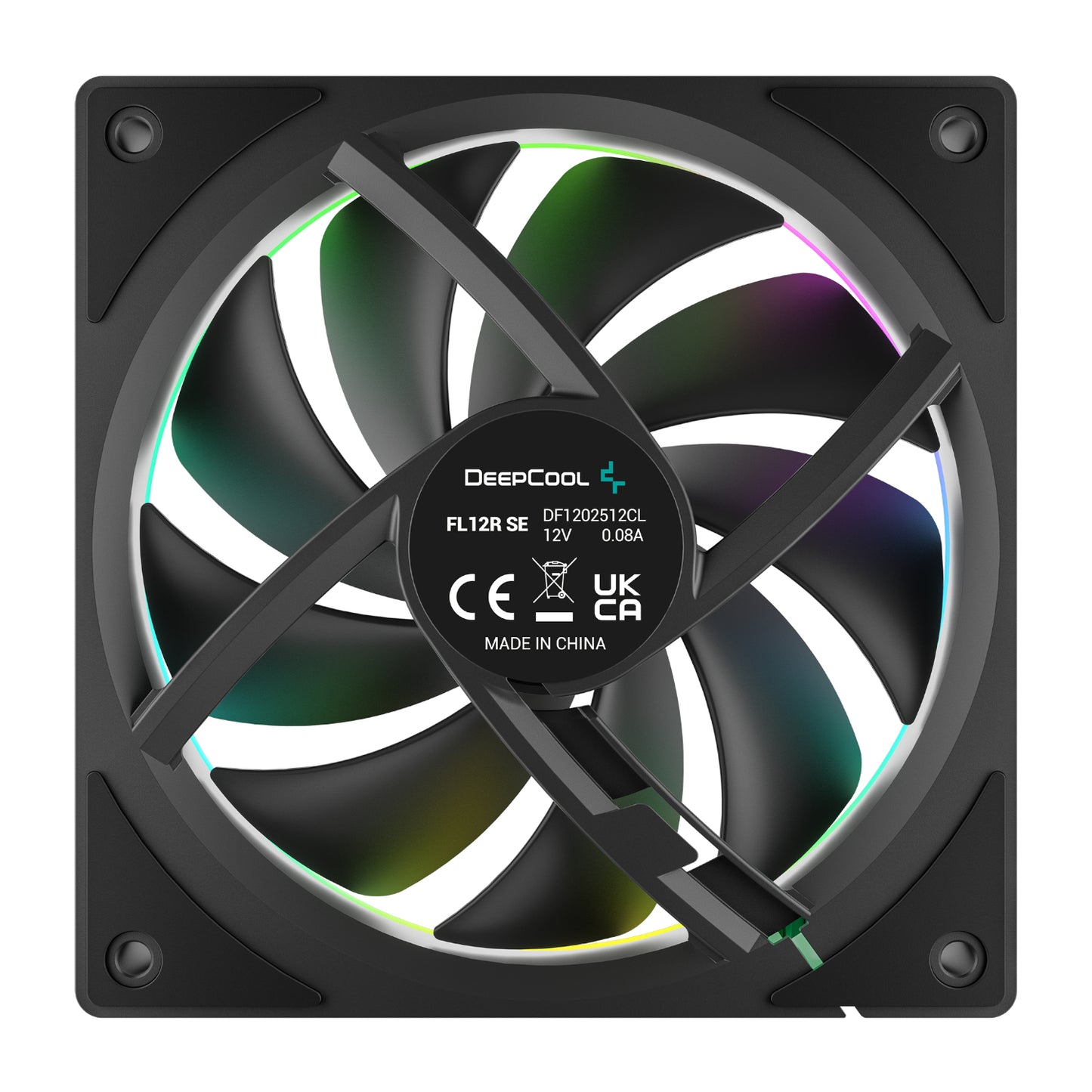 DeepCool FL12R SE 3-in-1 ARGB 120mm PWM 3 Fan Pack – Black