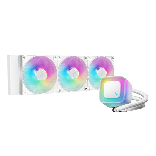 DeepCool LE360 V2 ARGB 360mm AIO Liquid Cooler – White