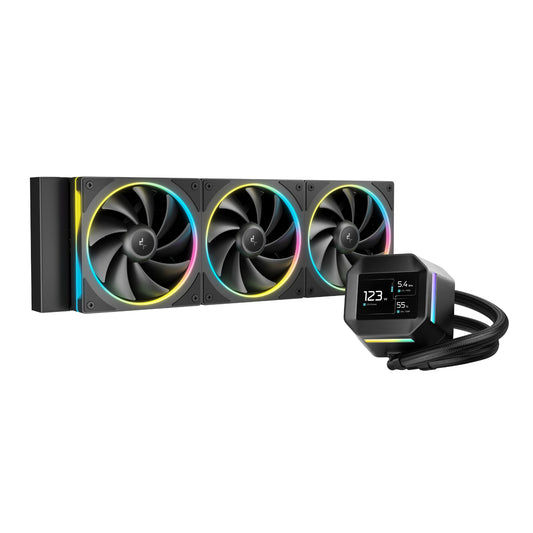DeepCool LM360 ARGB 360mm AIO CPU Liquid Cooler – Black