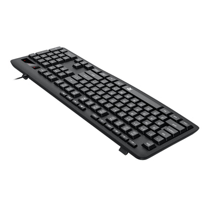 Redragon BK-7366 Full-size Ergonomic Wired Membrane Office Keyboard – Black