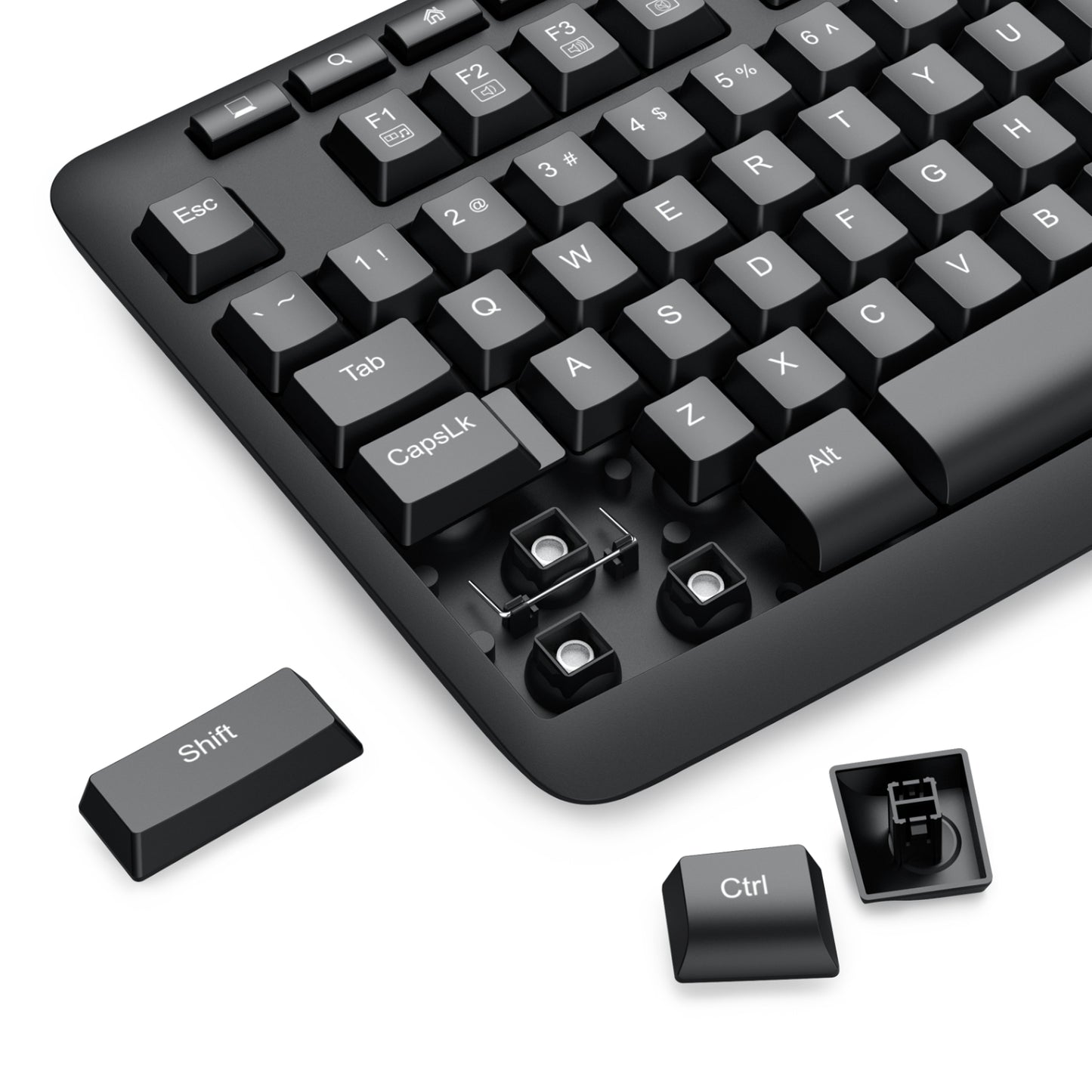 Redragon BK-7366 Full-size Ergonomic Wired Membrane Office Keyboard – Black