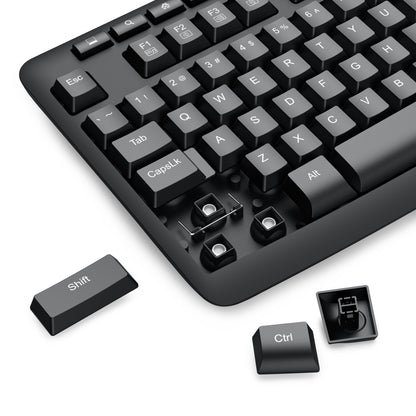 Redragon BK-7366 Full-size Ergonomic Wired Membrane Office Keyboard – Black