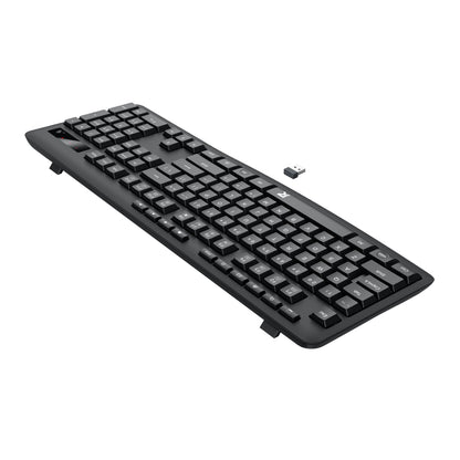Redragon BK-7367 Full-size Ergonomic Wireless Membrane Office Keyboard – Black