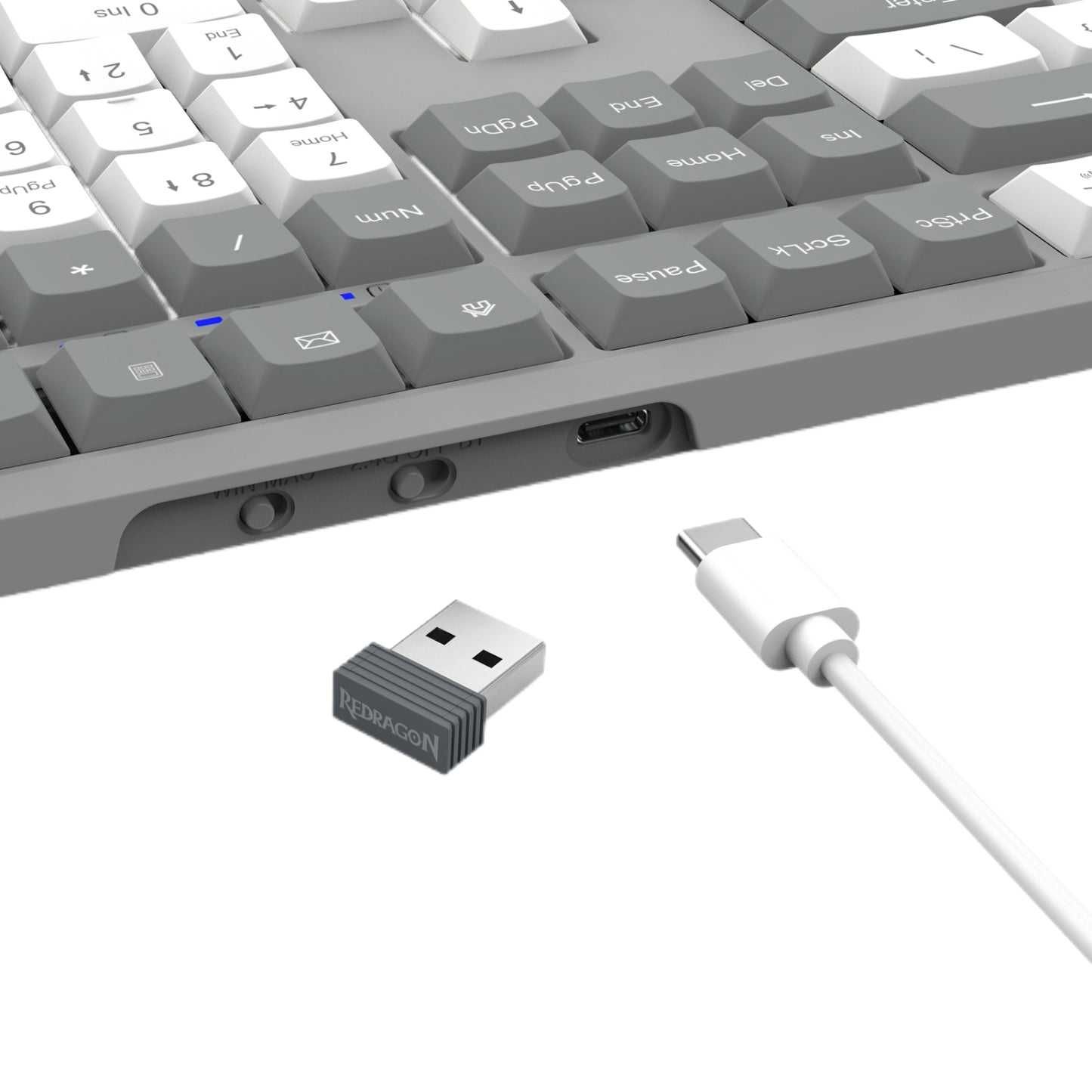 Redragon BK-7485 Wireless Office Keyboard – Grey