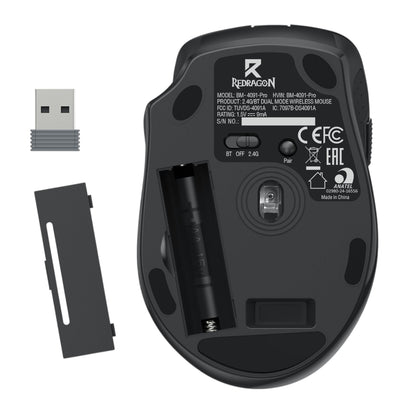 Redragon BM-4091 PRO 26000 DPI Dual Mode Wireless Gaming Mouse – Black