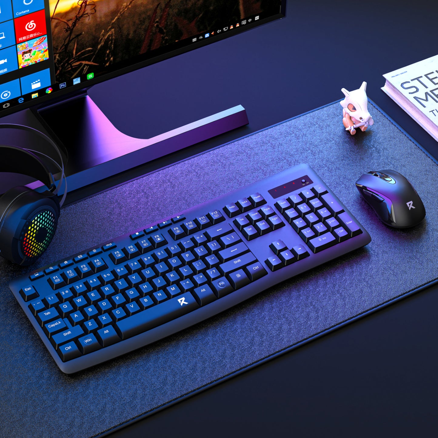 Redragon BS-7367-A Wireless Keyboard and Mouse Combo – Black