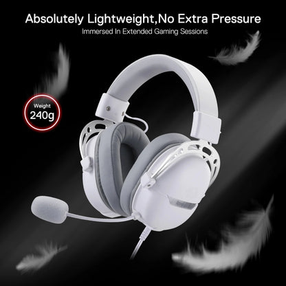 REDRAGON Over-Ear AURORA Gaming Headset – White