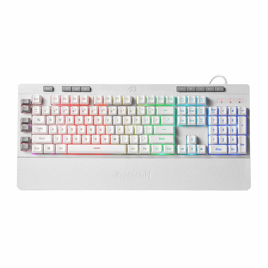 Redragon K512W SHIVA Membrane Wired Gaming Keyboard - White