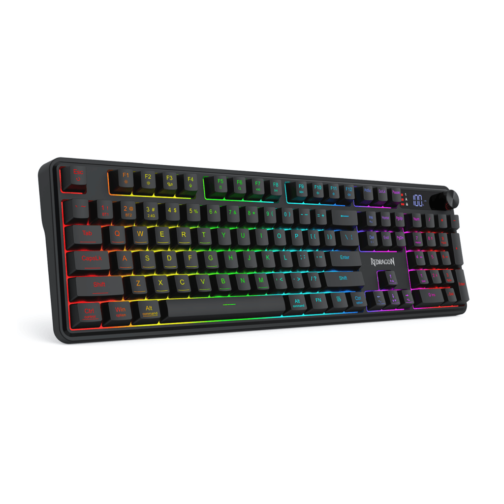 Redragon RM104 PRO VOLCANO RGB Wireless Membrane Gaming Keyboard – Black