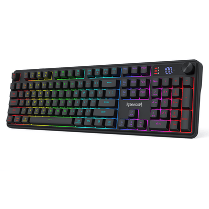 Redragon RM104 PRO VOLCANO RGB Wireless Membrane Gaming Keyboard – Black