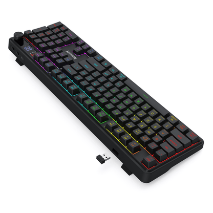 Redragon RM104 PRO VOLCANO RGB Wireless Membrane Gaming Keyboard – Black