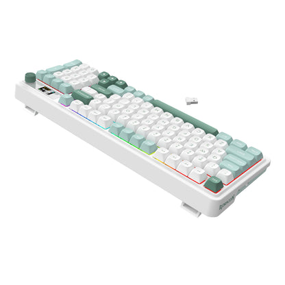 Redragon K719WGB GALATIN RGB PRO Full sized Wireless Gaming Keyboard – White