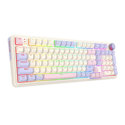 Redragon K768 EISA 100 RGB Wireless Gaming Keyboard – Lilac