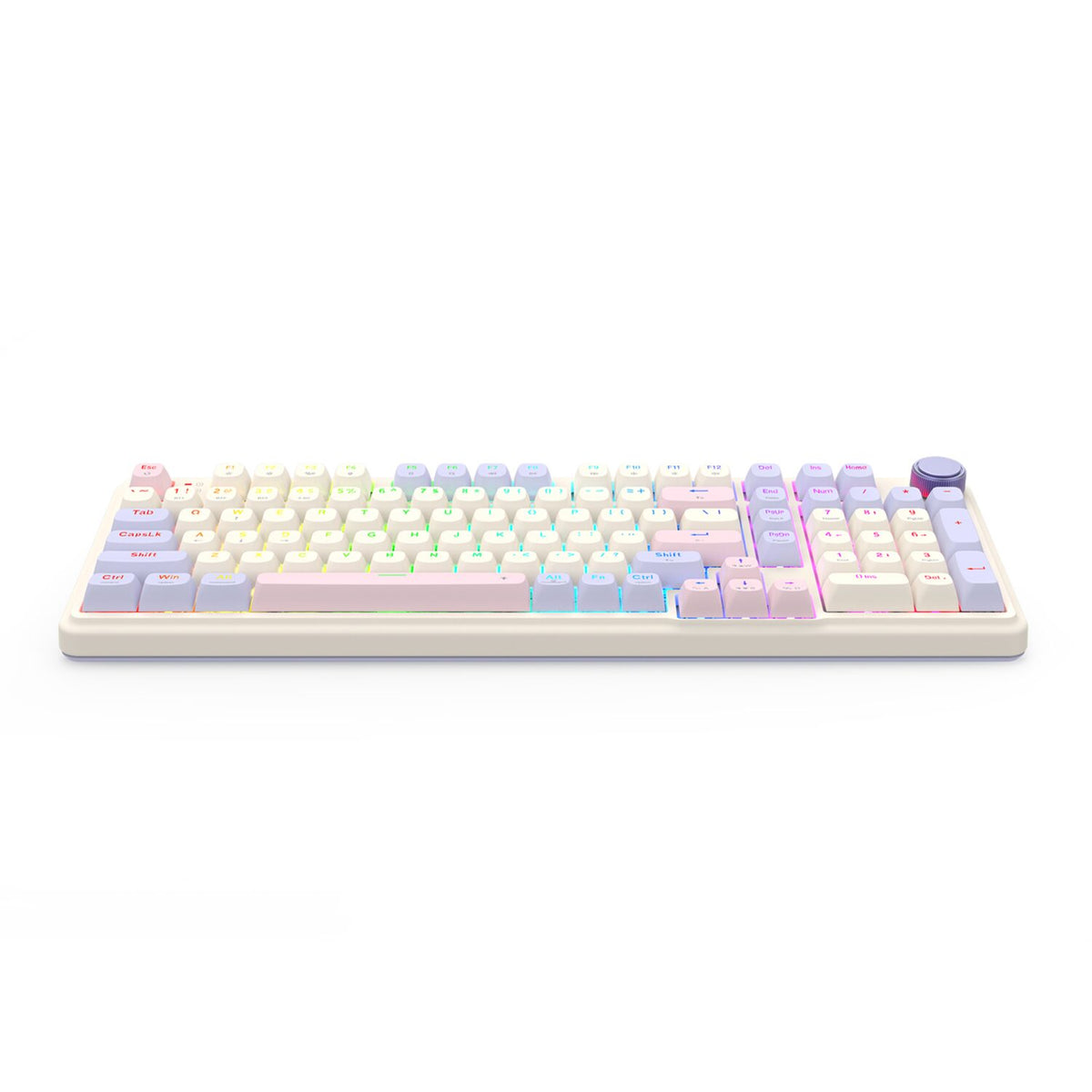 Redragon K768 EISA 100 RGB Wireless Gaming Keyboard – Lilac