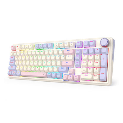 Redragon K768 EISA 100 RGB Wireless Gaming Keyboard – Lilac