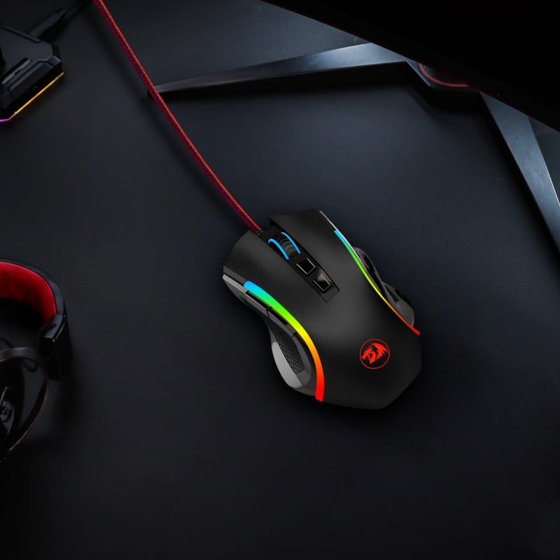 Redragon M607 GRIFFIN 7200DPI Wired Gaming Mouse - Black