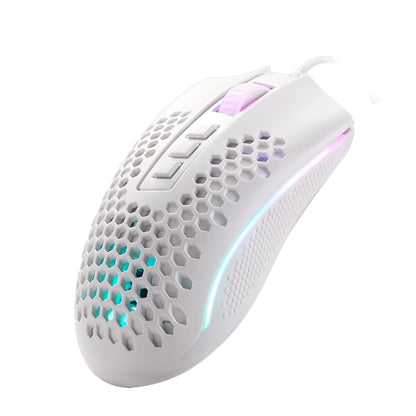 Redragon M808 STORM 6200DPI Wired Gaming Mouse - White