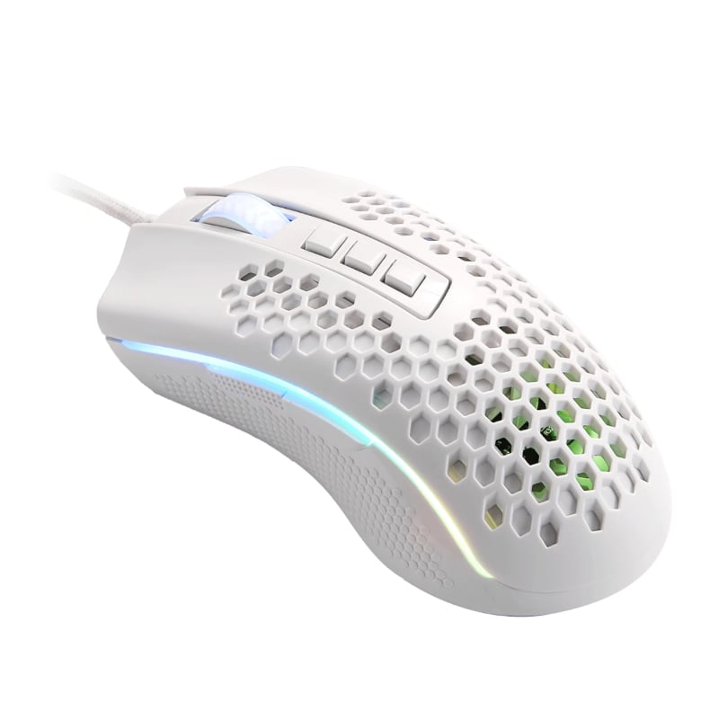 Redragon M808 STORM 6200DPI Wired Gaming Mouse - White