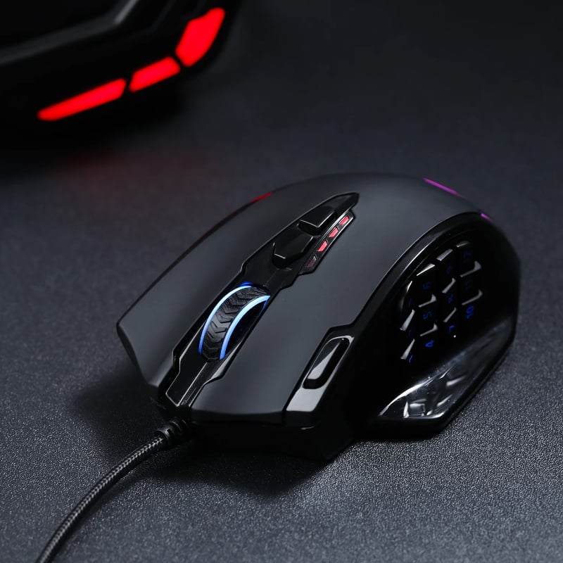 Redragon M908 IMPACT MMO 12400DPI Wired Gaming Mouse