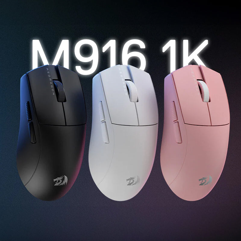 Redragon M916 PRO 1K 26000DPI Wireless Gaming Mouse – Pink