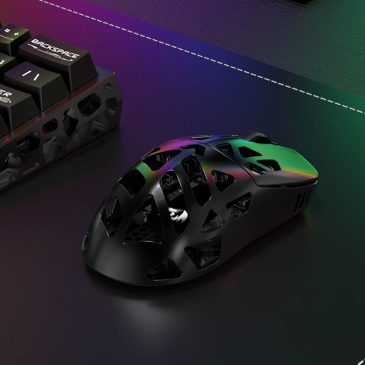 Redragon M997-ULT PRISM ULTRA 26000 DPI Wireless Mouse – Black