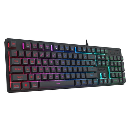 Redragon S107 RGB Gaming Essentials Wired Gaming Keyboard and Mouse Bundle