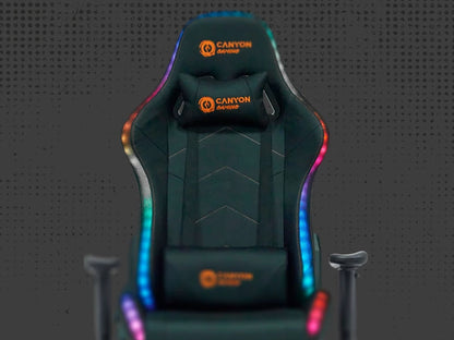 Canyon RGB Lighting Gaming Chair Irida RGBCH03 - Black