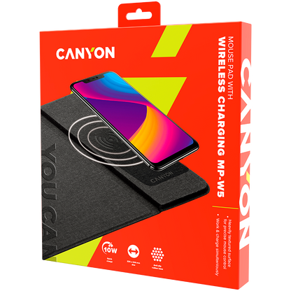 Canyon Wireless Charging Mouse Pad MP-W5 - Black