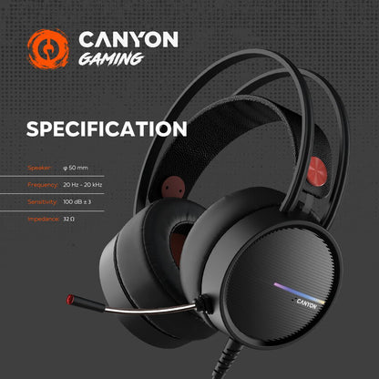 Canyon Gaming Headset Interceptor GH-8A - Black