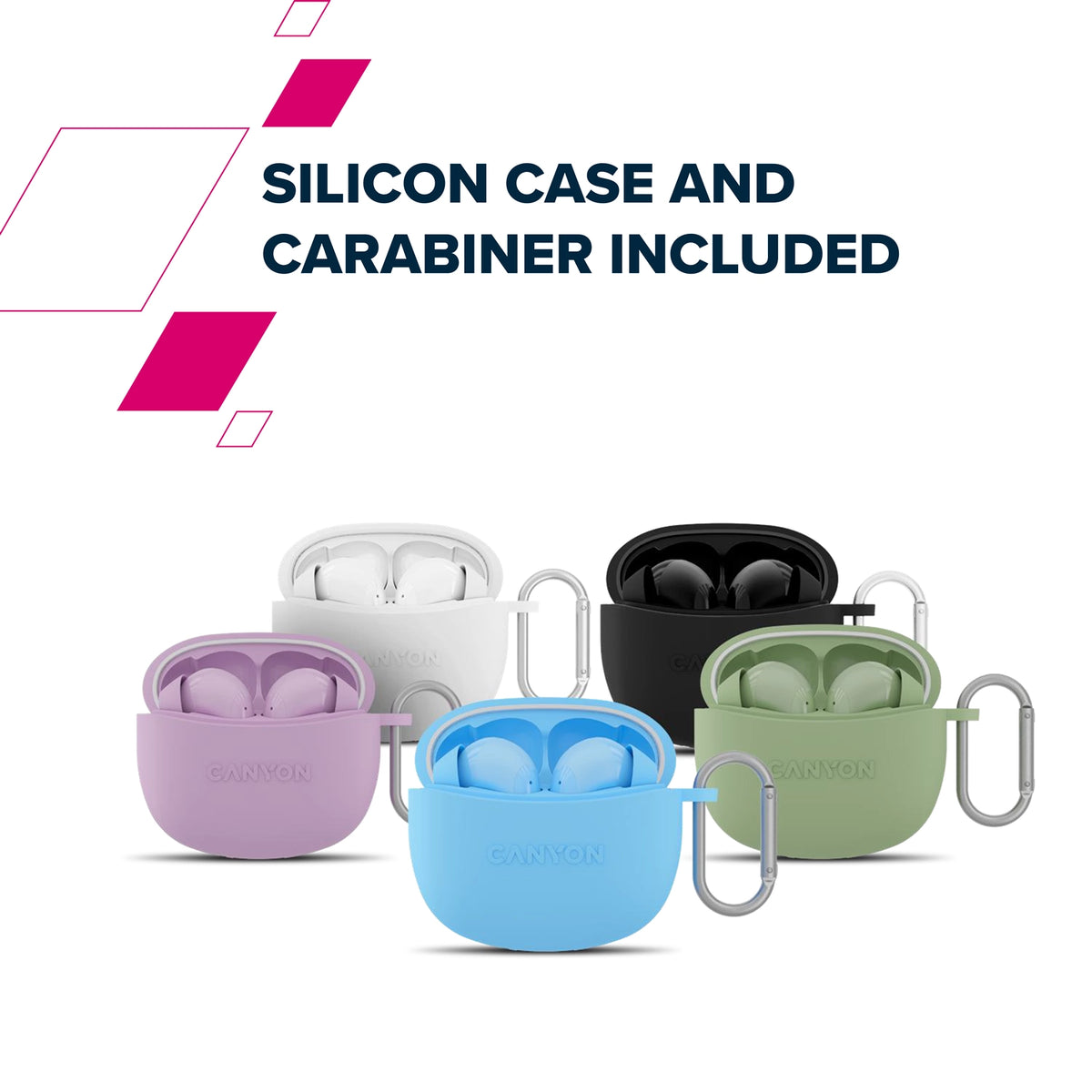 Canyon TWS-5 True Wireless Earbuds - Green