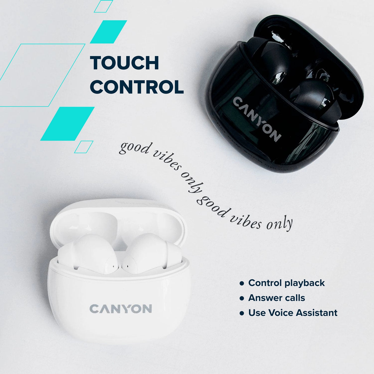 Canyon TWS-5 True Wireless Earbuds - Green