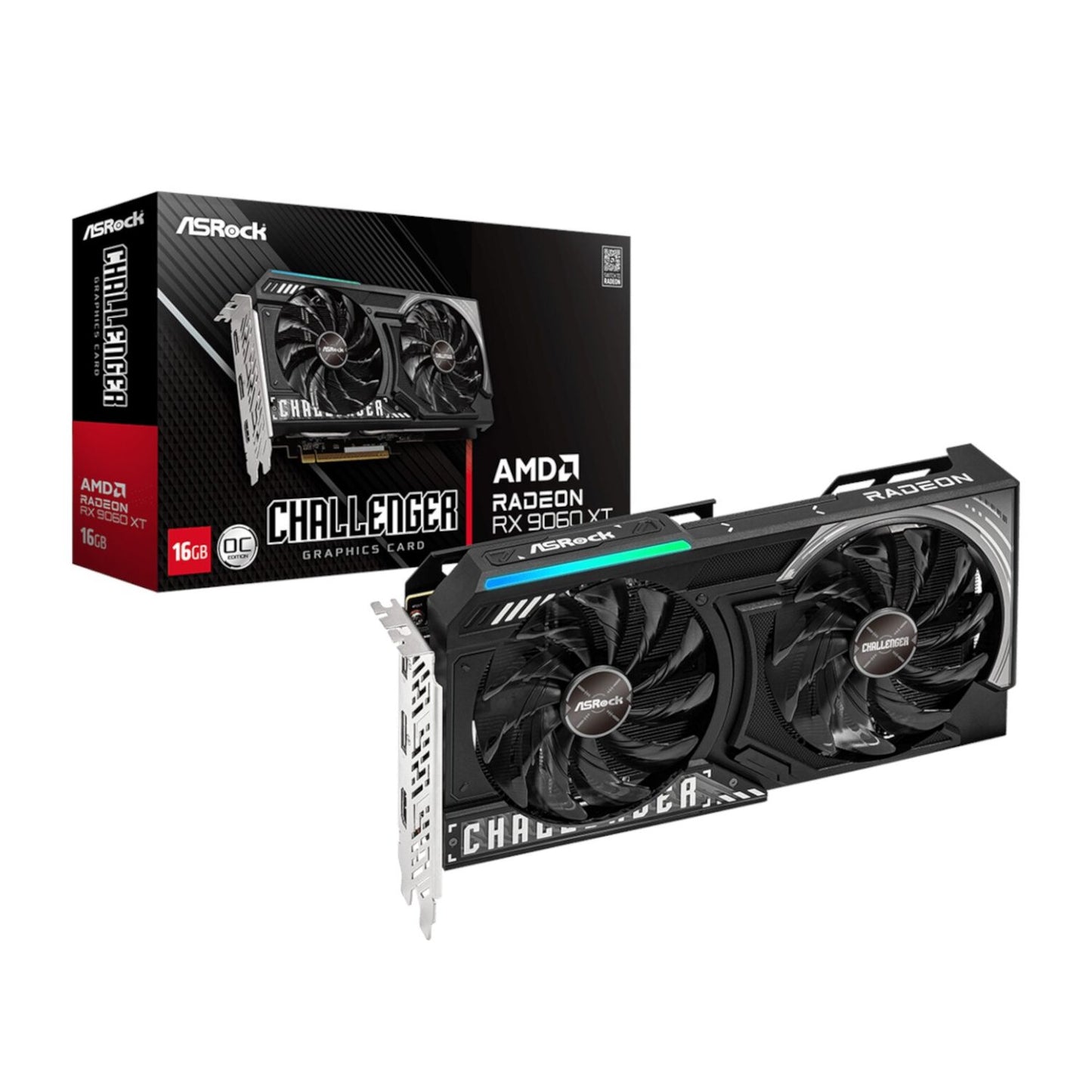ASRock Radeon RX 9060 XT Challenger 16GB OC Graphics Card