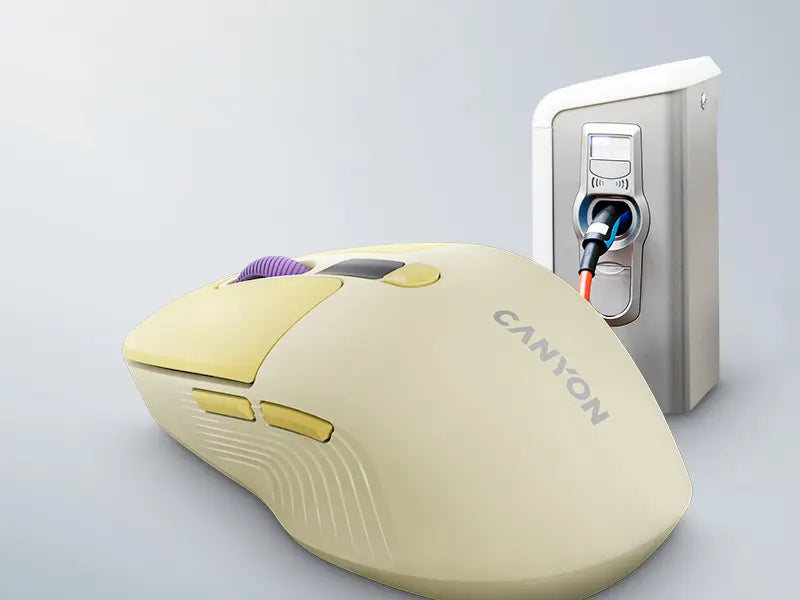 Canyon Silent Dual Mode Wireless Mouse MW-26 - Yellow