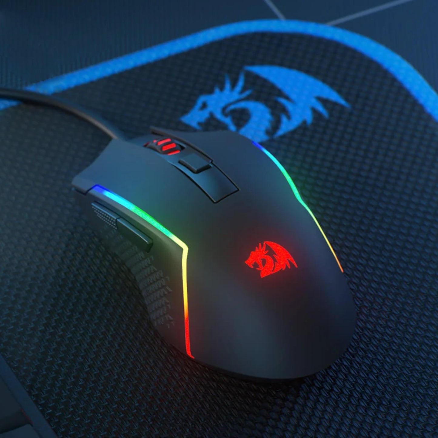 Redragon M616 TRIDENT 10000DPI RGB Wired Gaming Mouse