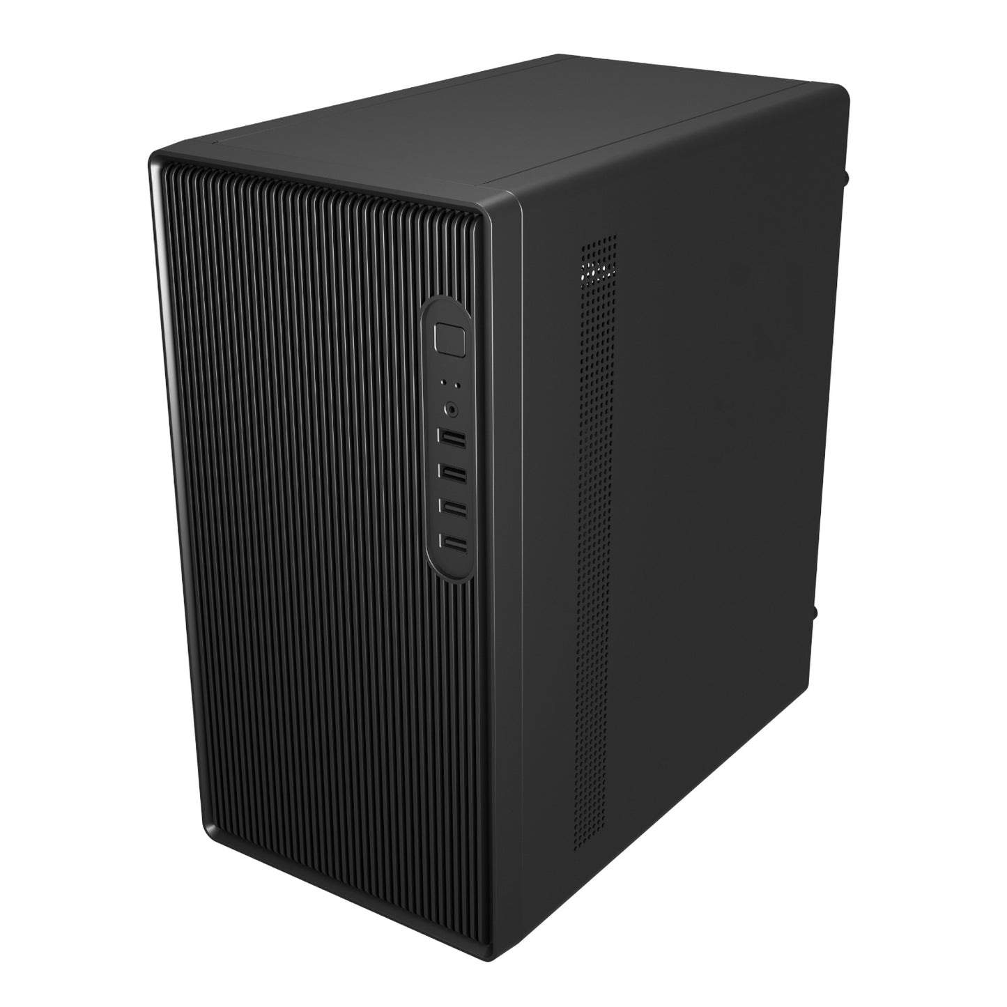 FSP S120 M-ATX Mid Tower Desktop Chassis – Black