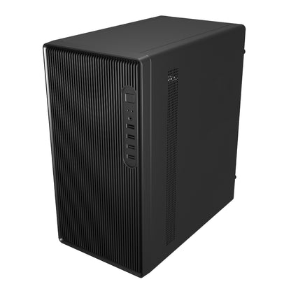 FSP S120 M-ATX Mid Tower Desktop Chassis – Black