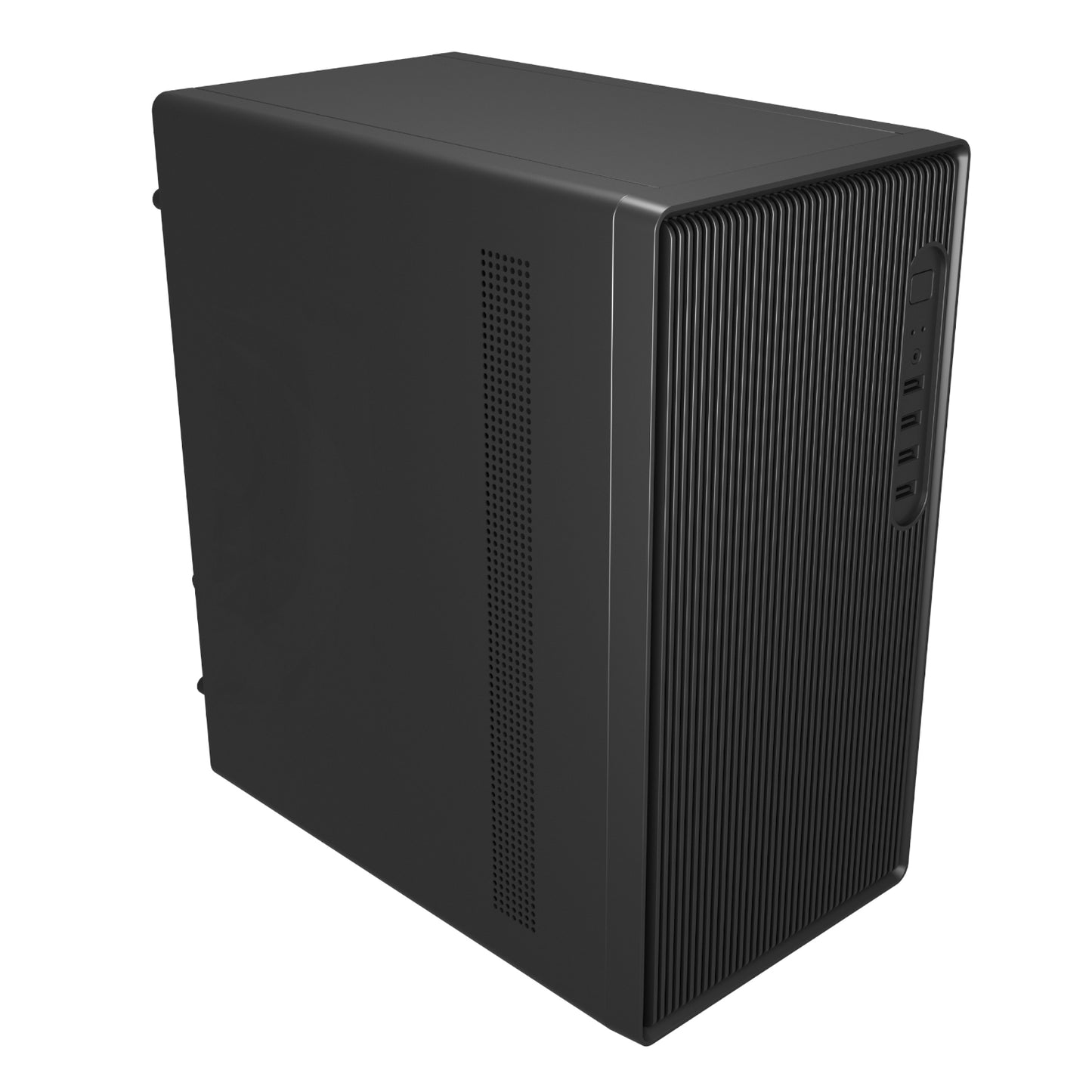 FSP S120 M-ATX Mid Tower Desktop Chassis – Black