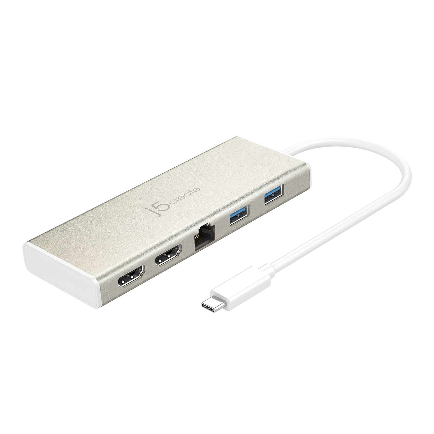 J5create USB Type-C Dual HDMI Mini Dock-Ethernet/ USB 3.1 HUB / PD2.0 - JCD381