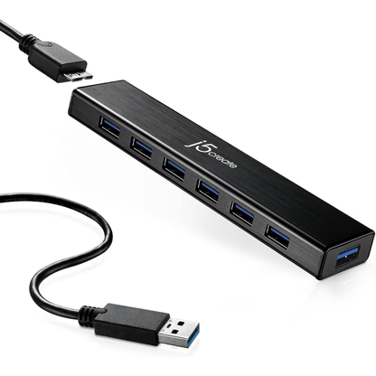 J5create 7-Port Powered USB 3.0 Data Hub - JUH377