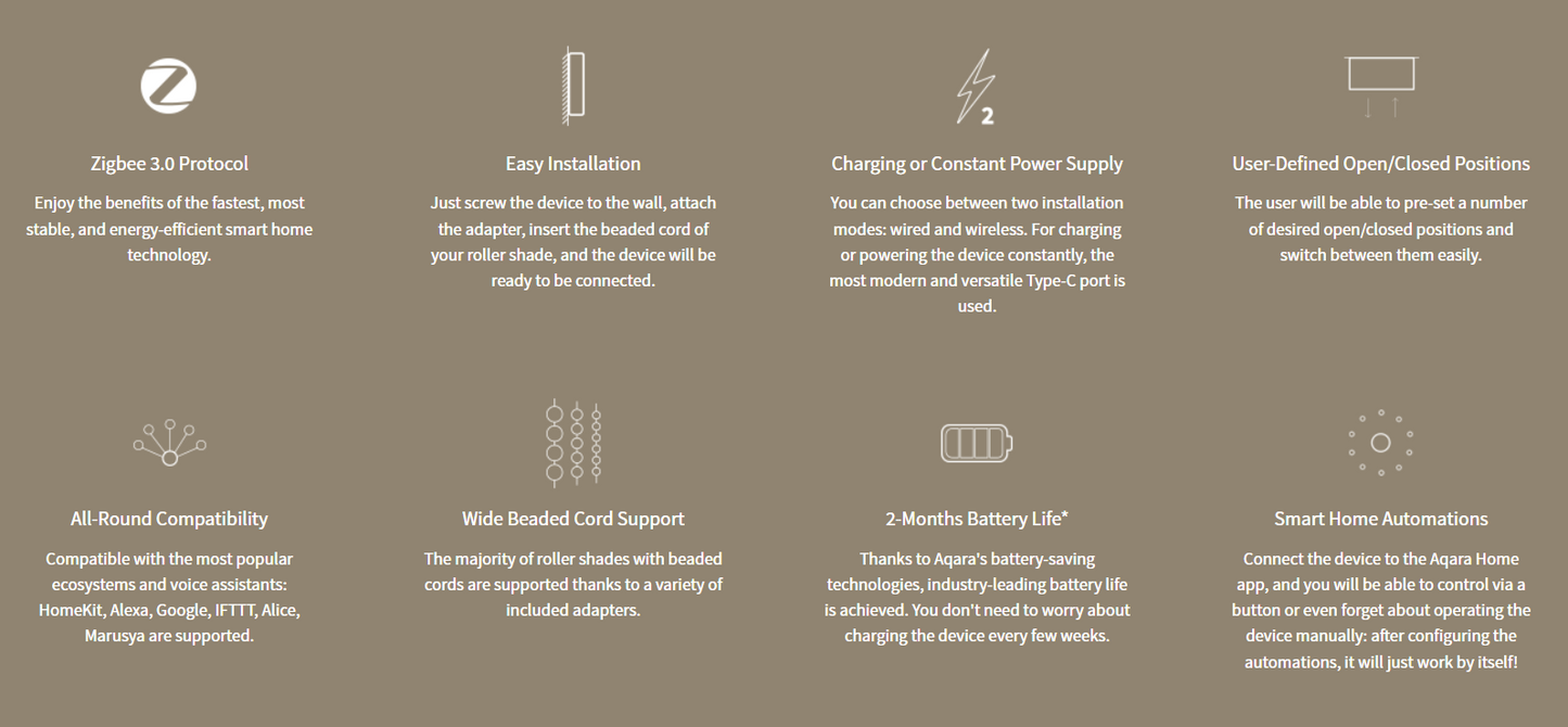 Aqara Roller Shade Driver E1 - Aqara Hub Required