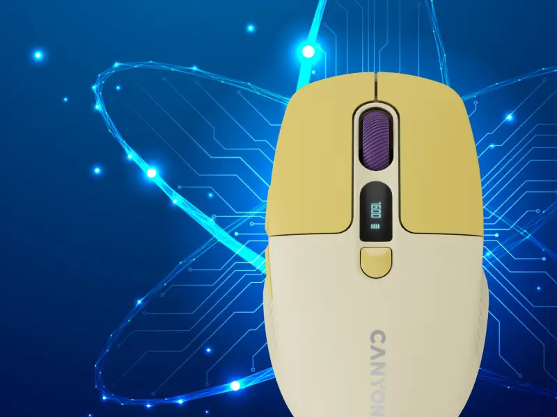 Canyon Silent Dual Mode Wireless Mouse MW-26 - Yellow