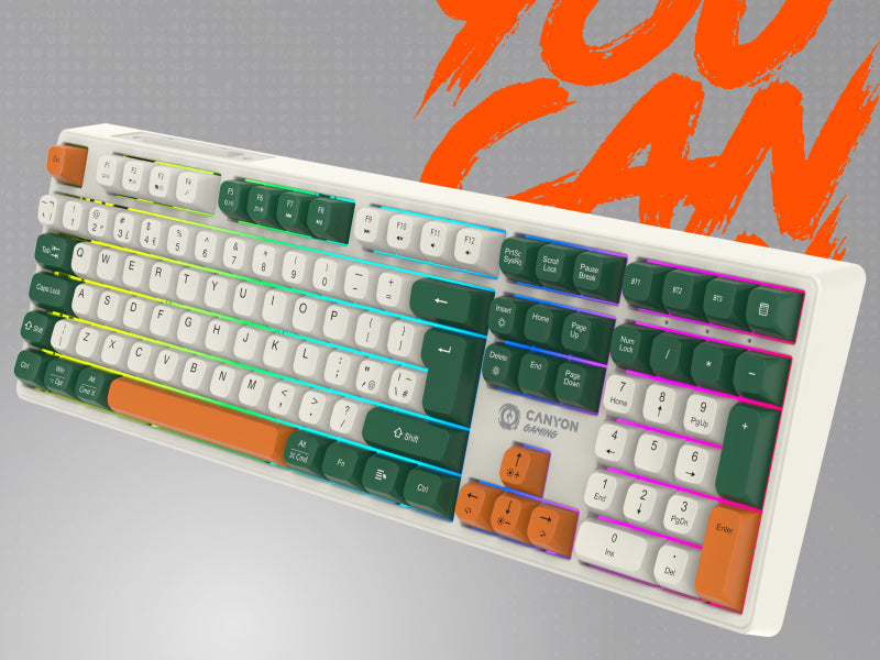 Canyon Wireless Mechanical Keyboard Shadder GKW-11 - White