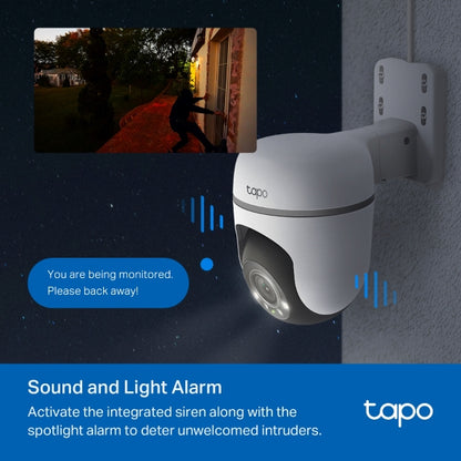 Tapo Outdoor Pan/Tilt Security WiFi Camera - TC41