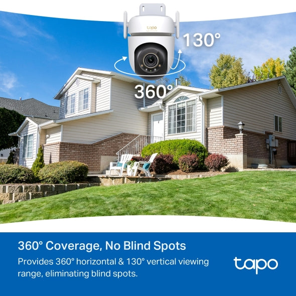 Tapo Outdoor Pan/Tilt Security Wi-Fi Camera - TC43