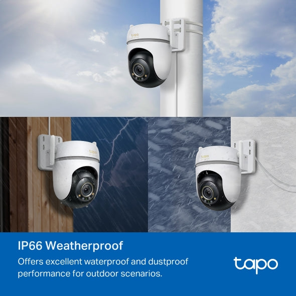 Tapo Outdoor Pan/Tilt Security Wi-Fi Camera - TC43