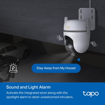 Tapo Outdoor Pan/Tilt Security Wi-Fi Camera - TC43