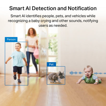 Tapo Pan/Tilt AI Home Security Wi-Fi Camera - Tapo C225