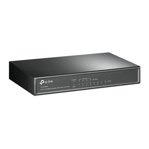 TP-Link 8-Port 10/100Mbps Desktop Switch with 4-Port PoE - TL-SF1008P