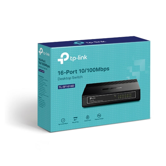 TP-Link 16-Port 10/100Mbps Desktop Switch - TL-SF1016D